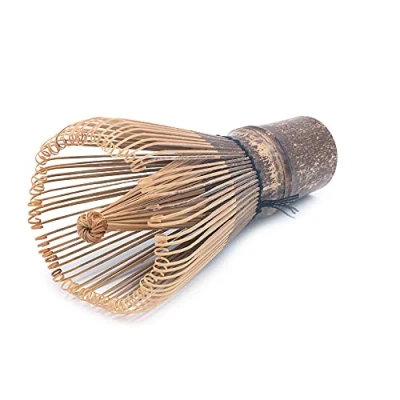 Image of ANCLLO Black Bamboo Chasen Matcha Powder Whisk Tool Japanese Tea Ceremony Accessory 80 85 prongs