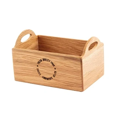 Image of Olympia Oak Printed Table Caddy 230mm Innovative Design for Better Experience