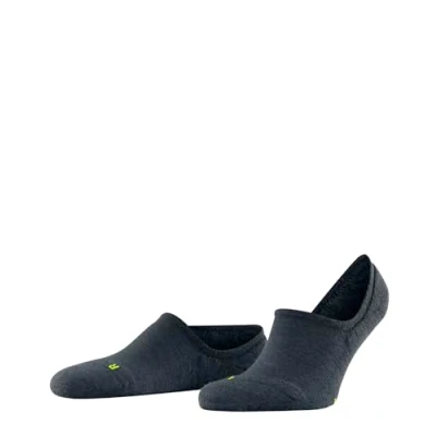 Image of FALKE Unisex Keep Warm U IN Wool No Show Plain 1 Pair Liner Socks, Blue (Storm 6340), 8 9