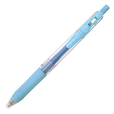 Image of ZEBRA Sarasa Clip 0.5mm Ballpoint Pen, Milk Blue (JJ15 MKBL)