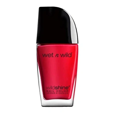 Image of Wet n Wild, Wild Shine Nail Color, Polish with No Formaldehyd, Toluene and Phthalates, Long lasting Quick drying Formula, Red