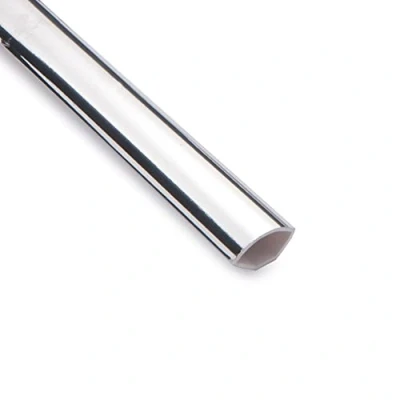Image of Chrome/Silver Quadrant Trim Decorative Bathroom Cladding Finishing Bead 1m Length
