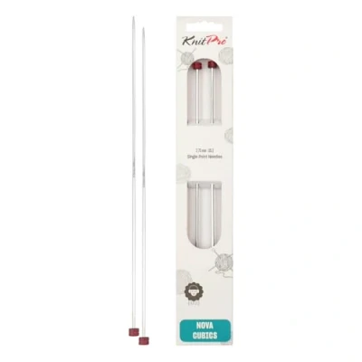 Image of KnitPro Nova Cubics, Single Ended Knitting Pins, 35cm x 2.75mm