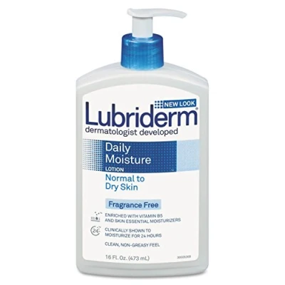 Image of Lubriderm Daily Moisture Hydrating Body and Hand Lotion with Vitamin B5, Non Greasy, 16 fl. oz