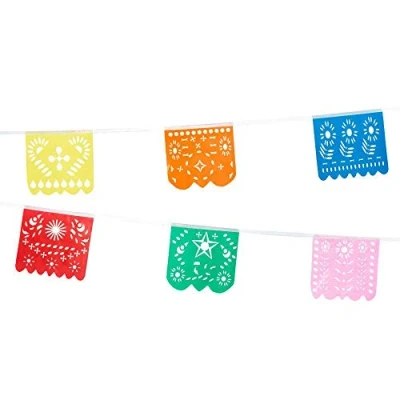 Image of Boland 54422 Mexico Bunting Length 6 m Hanging Decoration Fiesta Garland Birthday Party Tableware Theme Carnival