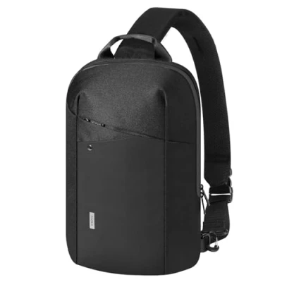 Image of MoKo Compact EDC Sling Bag for New 13 inch iPad Pro M4 &amp; Air M2 2024, Minimalist Chest Shoulder Crossbody Commute Daily Use, Single Strap Small Daypack 13&quot; MacBook M3/Pro, Black