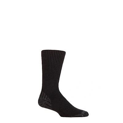 Image of Mens 1 Pair SOCKSHOP Iomi Footnurse Diabetic Merino Wool Boot Socks Black 9 11