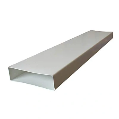 Image of Kair Rectangular Flat Ducting 204mm x 60mm 1 Metre Length Channel Pipe