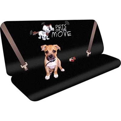 Image of Streetwize Rear Back Seat Protector and Cover with Pet Logo Water Resistant, Scratch Proof, Non Slip (SWPET1)