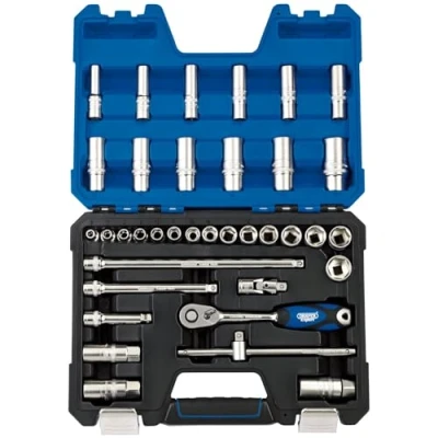 Image of Draper Metric Socket Set, 3/8&quot; Sq. Dr. (36 Piece)