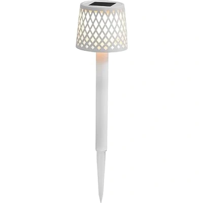 Image of Newgarden LED solar light Gretita, white, ground spike, set of 4