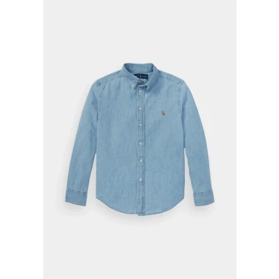 Image of Polo Ralph Lauren Cotton Chambray Shirt for kids, Size: 18 20y, Light blue