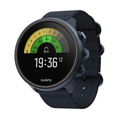 Image of Suunto 9 Baro GPS sports watch with long battery life and heart rate measurement at the wrist