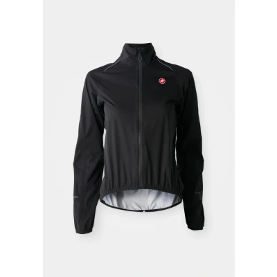 Image of Castelli Emergency RAIN Jacket Cycling jacket, Women&#039;s, Size: 12, Light black