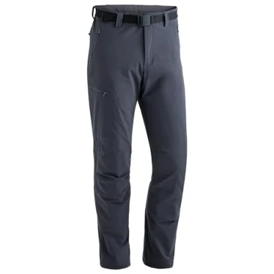 Image of maier sports Men&#039;s Oberjoch Therm Hiking Pants, Lined Outdoor Elastic Trekking Pants Graphite