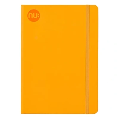 Image of NU Notebooks Orange Journal Spectrum Range A5 Lined Notebook Daily Planner Note Pad 160 Pages