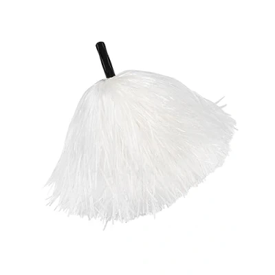 Image of Funidelia White PomPom for woman Cheerleader, American Football accessories adults, costume