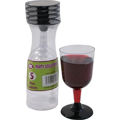 Image of Party &amp; Paper Solutions 10 Wine GOBLETS Pack of Quality duarable Disposable Glasses