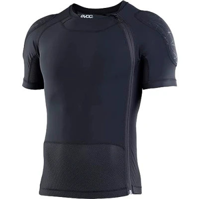 Image of EVOC protector shirt ZIP, (LITESHIELD FLEX back and shoulder protectors, incl. zip tool bag, machine washable, size: M), Black