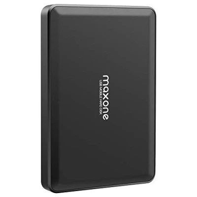 Image of Maxone Portable External Hard Drives 160GB USB 3.0 2.5&#039;&#039; HDD Backup Storage for PC, Desktop, Laptop, TV, Mac, MacBook, Chromebook, Windows Black