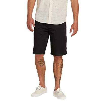 Image of Volcom Men&#039;s Vmonty Chino Shorts, Black, 31