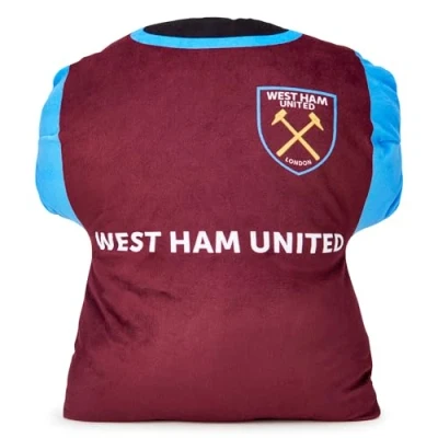 Image of The Gift Scholars West Ham FC Officially Licensed Kit Cushion (40x40cm) For Adults and Kids Football Fans