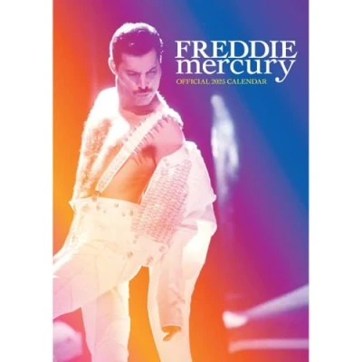 Image of 2025 Calendar Freddie Mercury Month to View A3 Official Product: Original Danilo Kalender [Mehrsprachig] [Kalender]