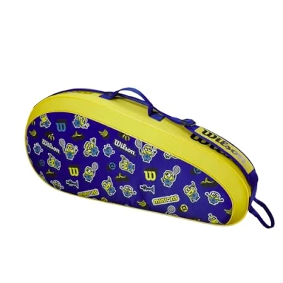 Image of Wilson Minions 3.0 Tennis racket bag, Holds up to 3 rackets, For Children and Teenagers