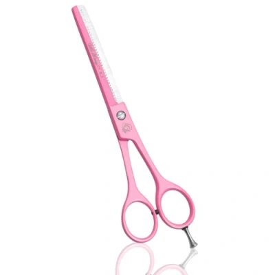 Image of Pink Professional Barber Hairdressing Scissors THINNING Hair Cutting Shears Set+ CASE (Pink 5.5&quot;)