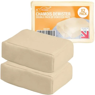 Image of Xtremeauto Genuine Chamois Leather Demister Pads For Car Window Condensation Sponge Demister, Pad Windscreen Fog Remover Windscreen, Mirrors, Mist