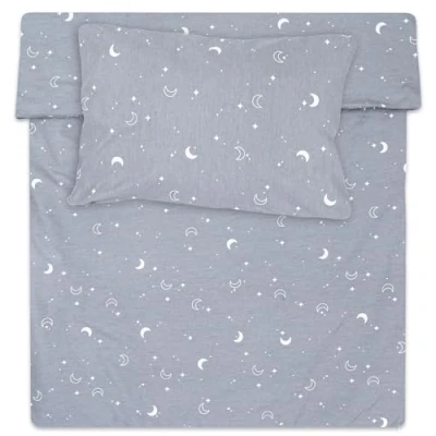 Image of Totsy Baby children&#039;s duvet cover 90 x 120 cm bed linen set with pillowcase 60 40 in cotton Moons