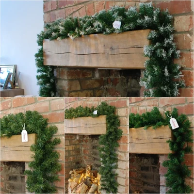 Image of Premier 270cm (9ft) Christmas Garland Decoration With Red Berries &amp; Cones