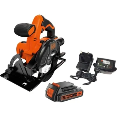 Image of BLACK+DECKER 18V Circular Saw with 1.5Ah Battery and 400mA Charger, BDCCS18C1 GB