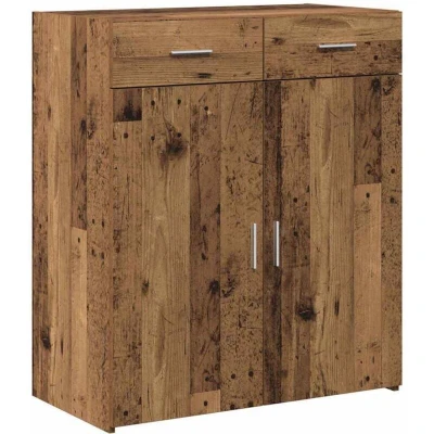 Image of vidaXL Storage Cabinet Old Wood 80x42.5x93.5 cm Engineered
