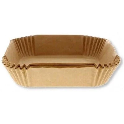 Image of 300x Air Fryer Liners Disposable Paper Steamer Baking Non Stick Parchment (Square (20cm x 20cm 4.5cm))