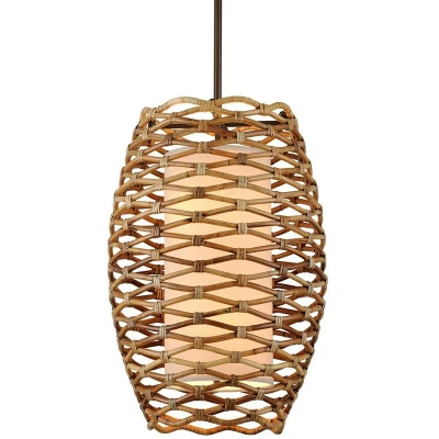 Image of Balboa 6 Light Pendant Natural Rattan