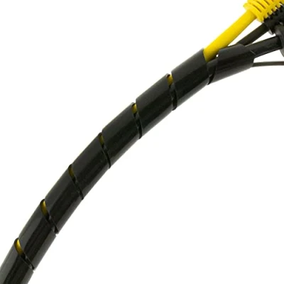 Image of SeKi Spiral Band, 12 75 mm, 20 Metres, Black, Flexible Cable Sleeve, Hose, Protection, for Bundling Cables