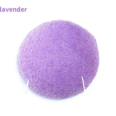 Image of 1pc Konjac Facial Sponge Natural Activated Ingredient Face Cleansing Exfoliating Tool Loofah Puff Body Shower Sponge(lavender Purple)