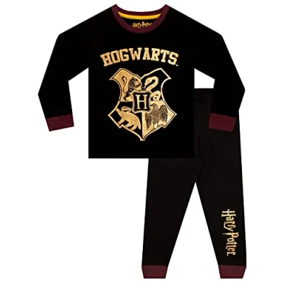 Image of Harry Potter Boys Pyjamas Hogwarts Black 4 5 Years