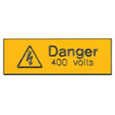 Image of Industrial Signs Danger Sign Rigid Engraved 400 V Is1205En