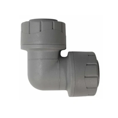 Image of Polypipe Polyplumb Elbow 28mm Pushfit PB128 Grey