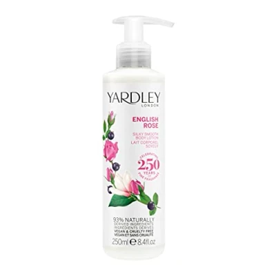 Image of Yardley Of London English Rose Silky Smooth Body Lotion for her 250ml