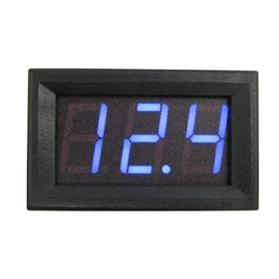 Image of ARCELI Digital Voltmeter, 0.56&#039;&#039; DC 0 30V Voltage Tester Gauge, Bright LED Display, 3 Wires Volt Meter for Motorcycle Car Motor Panel Mount Blue