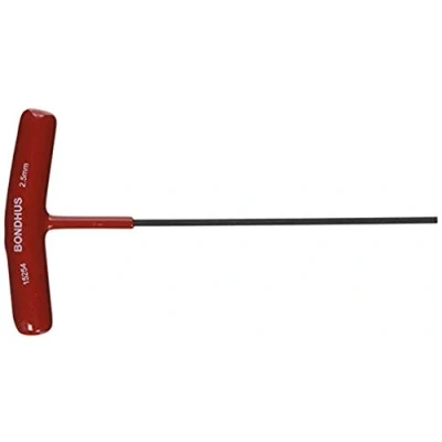 Image of BONDHUS, 2.5MM T Handle HEX Driver 6&quot;, 2.5MM, 15254