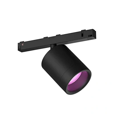Image of Philips Hue Perifo White and Colour Ambiance Spotlight Extension [Black] Track Lighting for Smart Home Lights, Kitchen, Dining Livingroom.