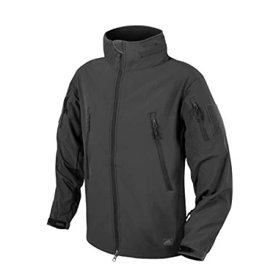 Image of Helikon Tex GUNFIGHTER JACKET SHARK SKIN WINDBLOCKER BLACK S/Regular