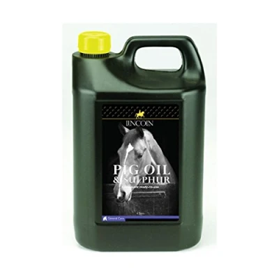 Image of Lincoln Pig Oil &amp; Sulphur Horse Pony Care 4 litre