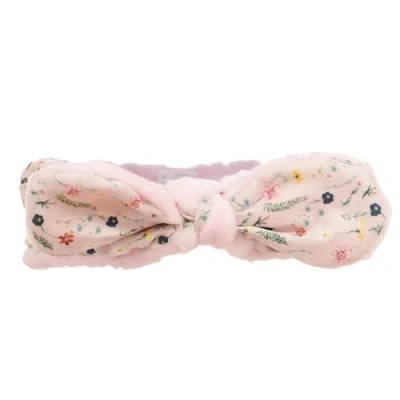 Image of Pink Floral Make Up Spa Headband Extra Soft Danielle Creations