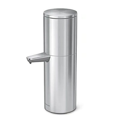 Image of simplehuman ST1500 946ml Automatic Hand Motion Liquid Soap and Sanitiser Pump Dispenser Max, Commercial, Office, Business, Brushed High Grade Stainless Steel
