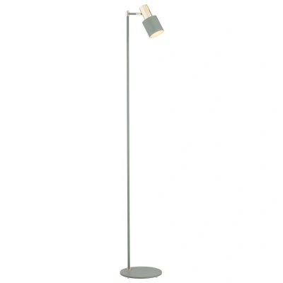 Image of Doria Task Floor Lamp Siege Structure, Brass Elements